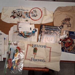 Cross Stitch Kits with Colorful Threads